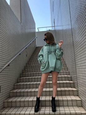 ENVYM_RIKAさん（レディース・161cm）の冬コーディネート