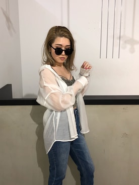 「ENVYM（アンビー）のアイテム（パンツ）」を使った、ENVYM_RIKAさん（レディース・161cm）の冬コーディネート