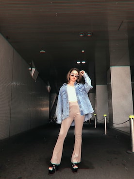 「ENVYM（アンビー）のアイテム」を使った、ENVYM_RIKAさん（レディース・161cm）の春コーディネート