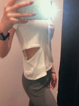 「肌見せ」｜ENVYM_RIKAさん（レディース・161cm）の春コーディネート