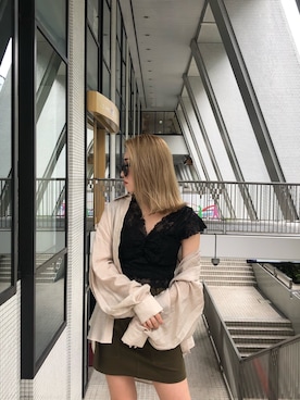 ENVYM_RIKAさん（レディース・161cm）の夏コーディネート