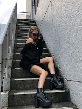 「アイテム（キャミソール）」を使った、ENVYM_RIKAさん（レディース・161cm）の夏コーディネート