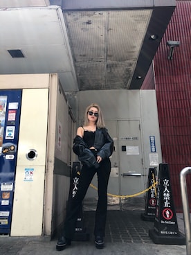 「ENVYM（アンビー）のスウィッチングステッチブーツ（ブーツ）」を使った、ENVYM_RIKAさん（レディース・161cm）の夏コーディネート