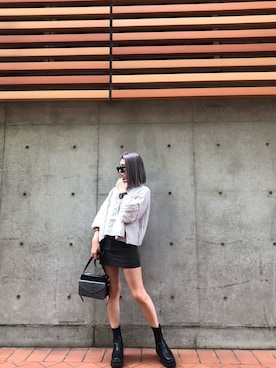 「ENVYM（アンビー）のアイテム（バッグ）」を使った、ENVYM_RIKAさん（レディース・161cm）の秋コーディネート