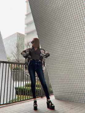 「モノトーン」｜ENVYM_RIKAさん（レディース・161cm）の冬コーディネート