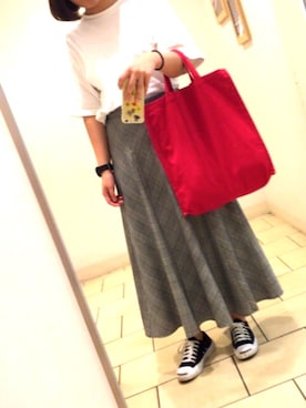 「CONVERSE（コンバース）のCONVERSE コンバース ジャック パーセル / JACK PURCEL（スニーカー）」を使った、m.さん（レディース・162cm）の夏コーディネート