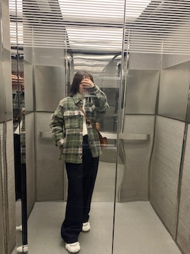 「MARANT ETOILE（マランエトワール）のアイテム（ジャケット/アウター）」を使った、lwylivripuさん（レディース・158cm）の秋コーディネート