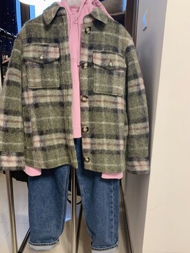 「MARANT ETOILE（マランエトワール）のアイテム（ジャケット/アウター）」を使った、lwylivripuさん（レディース・158cm）の冬コーディネート