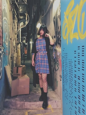 「niko and...（ニコアンド）のアイテム（ピーコート）」を使った、Tramadolさん（レディース・166cm）の冬コーディネート