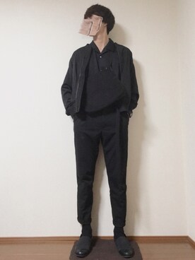 のむさんさん（メンズ・185cm）の春コーディネート