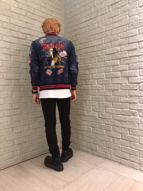 ヒステリックグラマー CLASSIC PATCH pt リブブルゾン HYSTERIC GLAMOUR（ヒステリックグラマー）の「CLASSIC PATCH pt