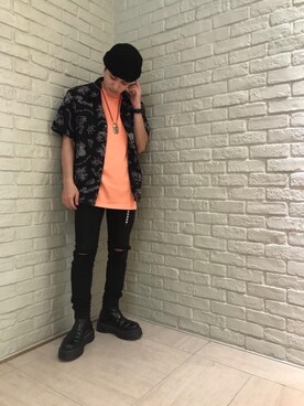 「ロック」｜t.さん（メンズ・165cm）の夏コーディネート