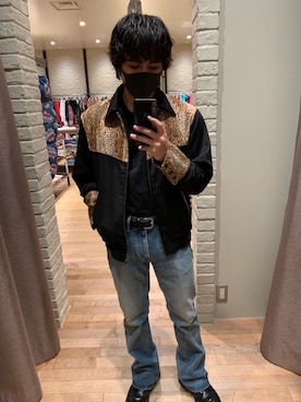 「HYSTERIC GLAMOUR（ヒステリックグラマー）のウエスタンジャケット（その他アウター）」を使った、t.さん（メンズ・165cm）の秋コーディネート