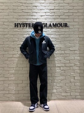「長袖シャツ」｜「アイテム（その他アウター）」を使った、t.さん（メンズ・165cm）の春コーディネート