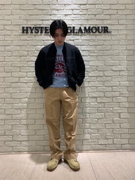 「ロンt」｜「アイテム（その他アウター）」を使った、t.さん（メンズ・165cm）の春コーディネート