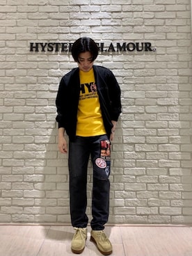 「半袖シャツ」｜「アイテム（その他アウター）」を使った、t.さん（メンズ・165cm）の春コーディネート
