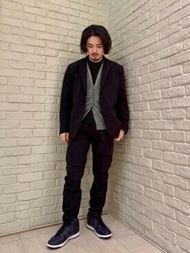 「ロンt」｜「アイテム（その他アウター）」を使った、t.さん（メンズ・165cm）の秋コーディネート
