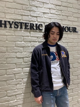 「長袖シャツ」｜「アイテム（その他アウター）」を使った、t.さん（メンズ・165cm）の秋コーディネート