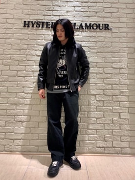 「長袖シャツ」｜「アイテム（ブルゾン）」を使った、t.さん（メンズ・165cm）の秋コーディネート
