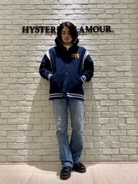 「らふこーで」｜「アイテム（スタジャン）」を使った、t.さん（メンズ・165cm）の秋コーディネート