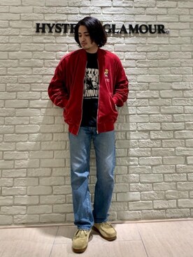 「90'sコーデ」｜「アイテム（その他アウター）」を使った、t.さん（メンズ・165cm）の秋コーディネート