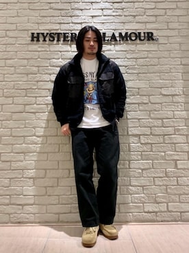 「ロンt」｜「アイテム（その他アウター）」を使った、t.さん（メンズ・165cm）の秋コーディネート