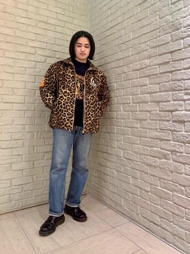 「でにむ」｜「アイテム（ナイロンジャケット）」を使った、t.さん（メンズ・165cm）の秋コーディネート
