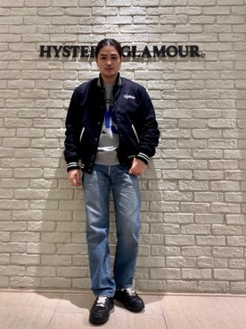 「でにむ」｜「アイテム（スタジャン）」を使った、t.さん（メンズ・165cm）の冬コーディネート