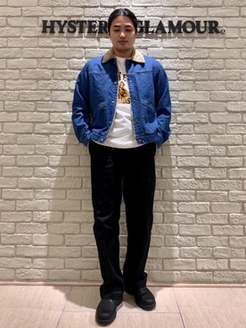 「でにむ」｜「アイテム（チノパンツ）」を使った、t.さん（メンズ・165cm）の冬コーディネート