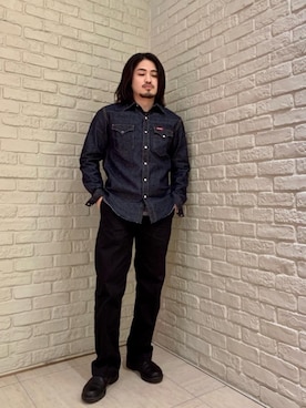 「でにむ」｜「アイテム（チノパンツ）」を使った、t.さん（メンズ・165cm）の冬コーディネート