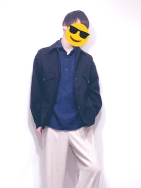 「UNIQLO（ユニクロ）のフランネルシャツ（長袖）（シャツ/ブラウス）」を使った、かしわさん（メンズ・172cm）の冬コーディネート
