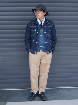 「リーバイス」｜YOGAさん（メンズ・170cm）の春コーディネート