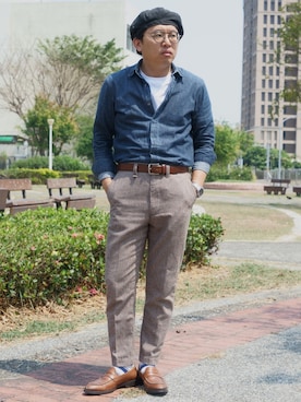 「紳士」｜YOGAさん（メンズ・170cm）の春コーディネート