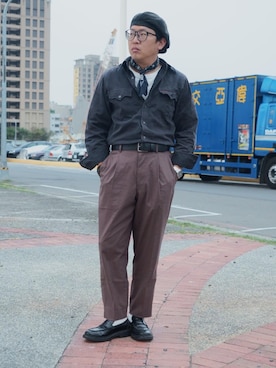 「紳士」｜YOGAさん（メンズ・170cm）の春コーディネート