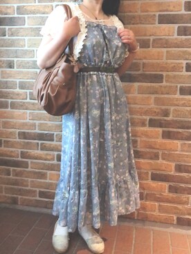 「axes femme（アクシーズファム）のアイテム（トートバッグ）」を使った、TOYtheDreamerDollさん（レディース・152cm）の夏コーディネート