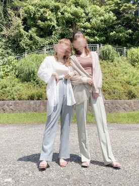 「ピスタチオ」｜「アイテム（腕時計）」を使った、y m*さん（レディース・148cm）の夏コーディネート