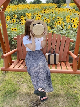 「chocomee（チョコミー）のアイテム（帽子）」を使った、y m*さん（レディース・148cm）の夏コーディネート