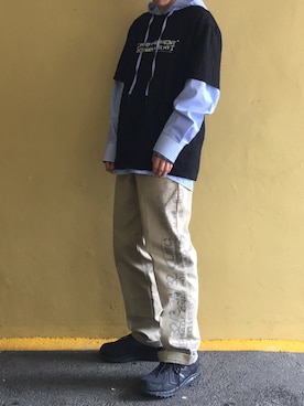 「LMCのアイテム（パンツ）」を使った、Marsgxxさん（メンズ・180cm）の夏コーディネート