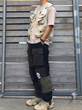 「LMCのアイテム（パンツ）」を使った、Marsgxxさん（メンズ・180cm）の夏コーディネート