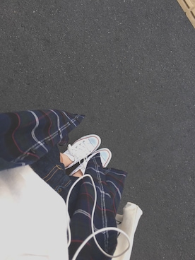 「GLOBAL WORK（グローバルワーク）のアイテム（ポロシャツ）」を使った、SAYAさん（レディース・160cm）の冬コーディネート