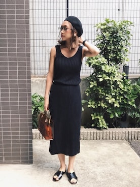 「titivate（ティティベイト）のアイテム（ハンドバッグ）」を使った、mihokoetさん（レディース・164cm）の夏コーディネート