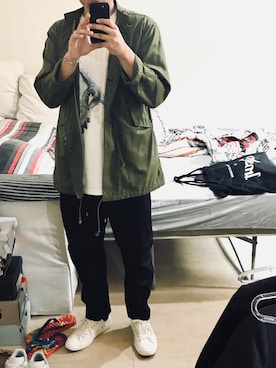 「ACG」｜「アイテム（マウンテンパーカー）」を使った、Nicoさん（メンズ・174cm）の春コーディネート