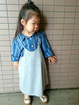 「AVAN LILY（アヴァンリリィ）のアイテム」を使った、yur★takさん（キッズ・90cm）の春コーディネート