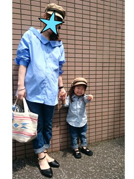 「osharewalker（オシャレウォーカー）のアイテム」を使った、yur★takさん（キッズ・90cm）の春コーディネート