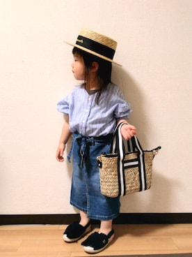 「GLOBAL WORK（グローバルワーク）のアイテム（その他）」を使った、yur★takさん（キッズ・90cm）の春コーディネート