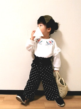 「GLOBAL WORK（グローバルワーク）のアイテム（その他）」を使った、yur★takさん（キッズ・90cm）の春コーディネート