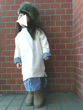 yur★takさん（キッズ・100cm）の冬コーディネート