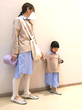 「tiptop（ティップトップ）のアイテム」を使った、yur★takさん（キッズ・100cm）の春コーディネート