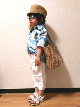 yur★takさん（キッズ・100cm）の夏コーディネート