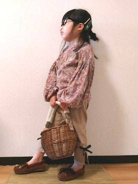 「5歳」｜「アイテム（モカシン/デッキシューズ）」を使った、yur★takさん（キッズ・100cm）の春コーディネート